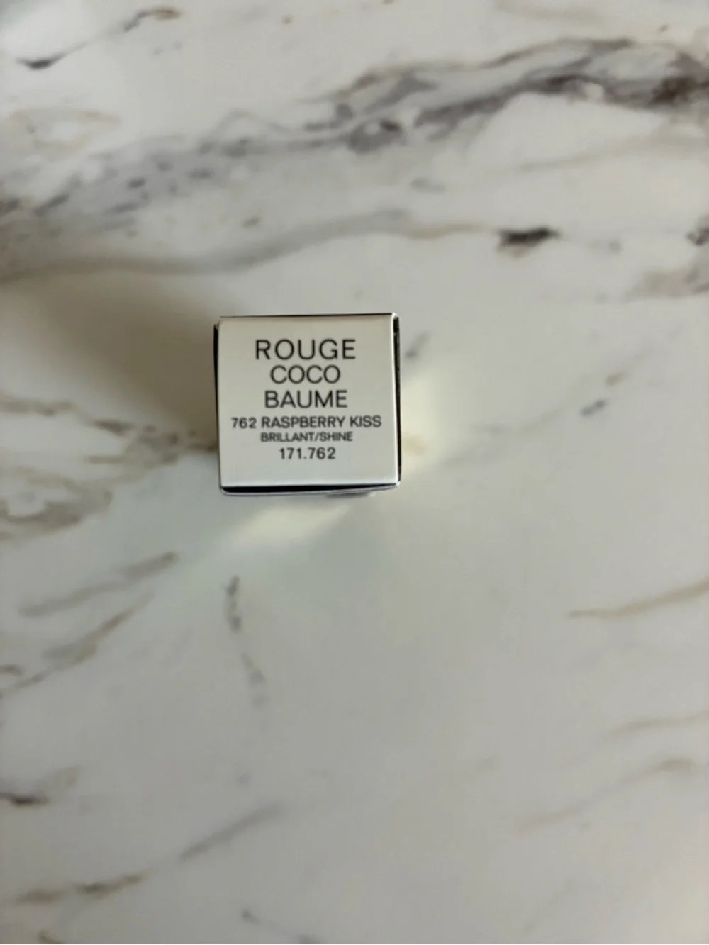 CHANEL Rouge Coco Baume 762 Raspberry Kiss - Black & White Packaging